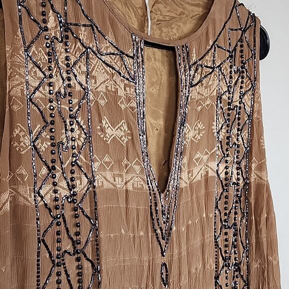 Free People Love Story Beaded Aztec Tribal Mini XS Dress - Picture 9 of 12